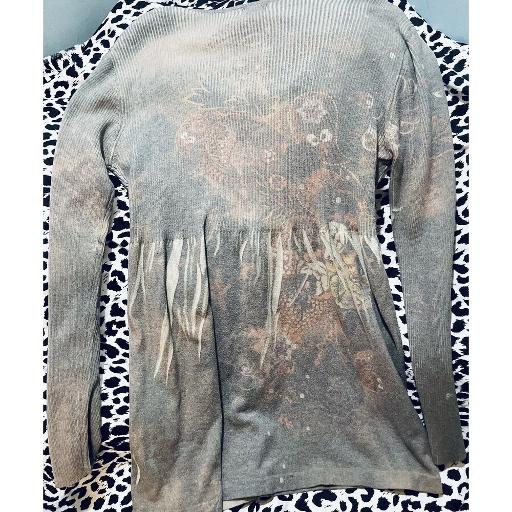 Vintage Ladies Mermaid Brand Brown Lightweight Long Sleeve Sweater Size Large - Picture 7 of 7